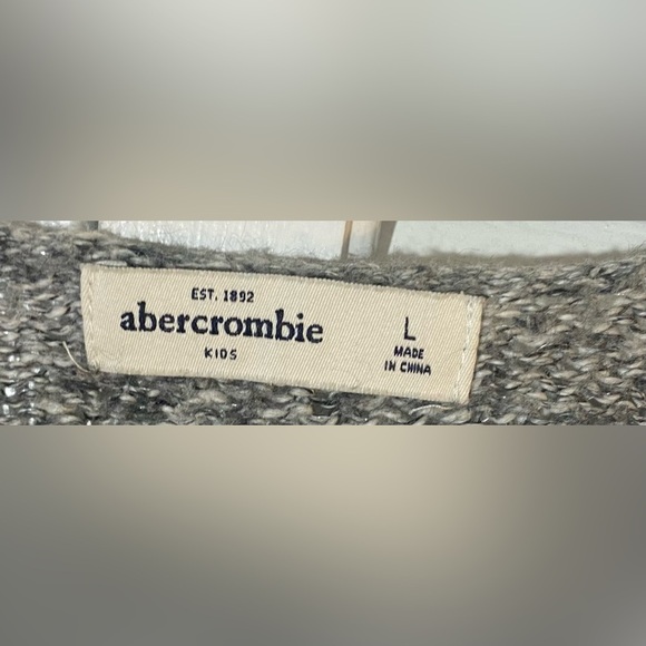 Abercrombie Kids Heather Gray Sweater, Size L - Picture 2 of 7